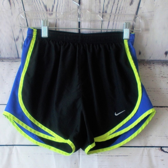 Nike Pants - Nike dri fit shorts yellow blue black size xsmall